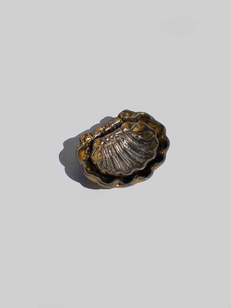 Vintage Brass Shells Trinket Tray