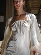 Long Feathered Silk Robe