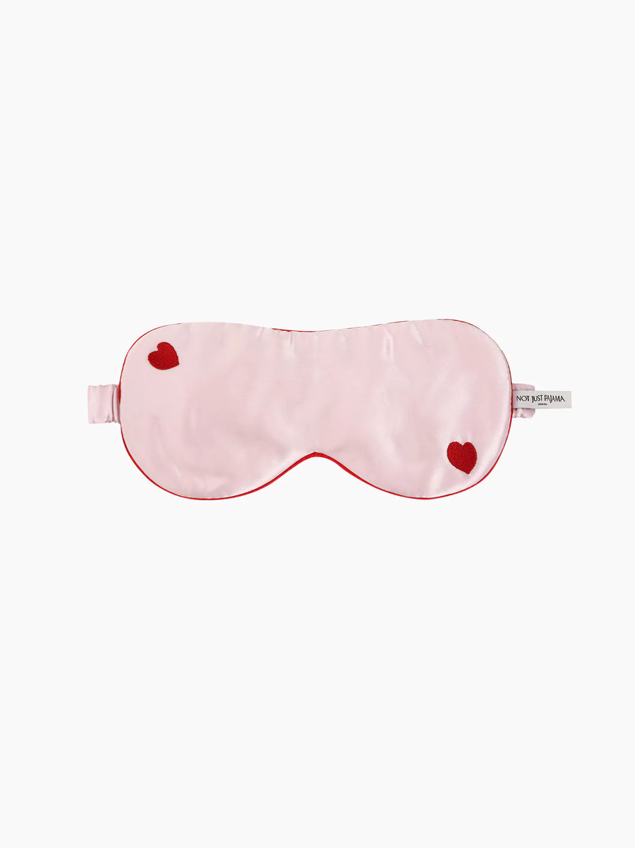 Little Heart Silk Sleeping Eye Mask