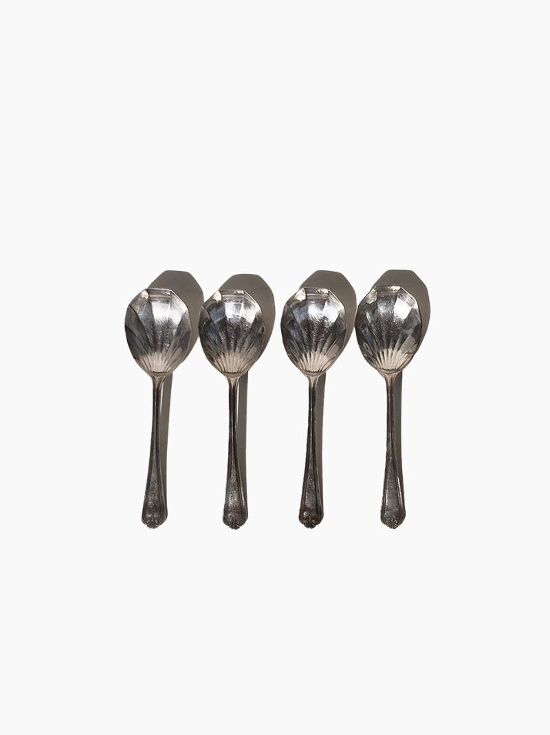 Vintage Shell Spoons Set of 4