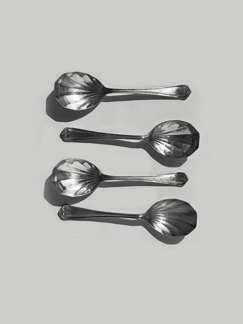 Vintage Shell Spoons Set of 4