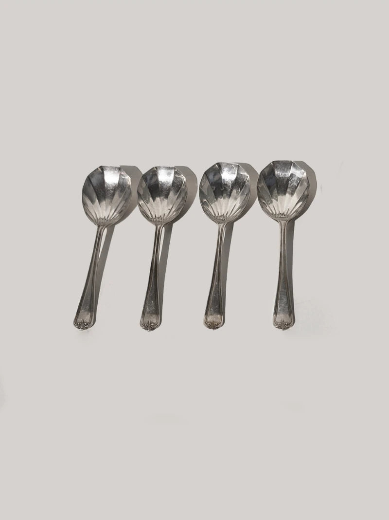 Vintage Shell Spoons Set of 4