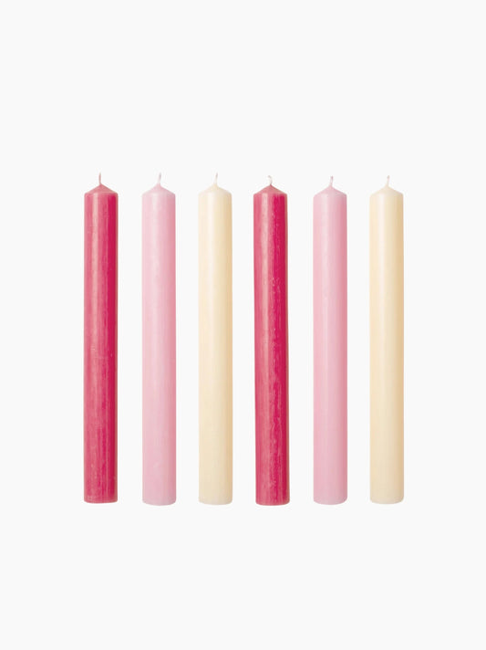Colourful Dinner Candles