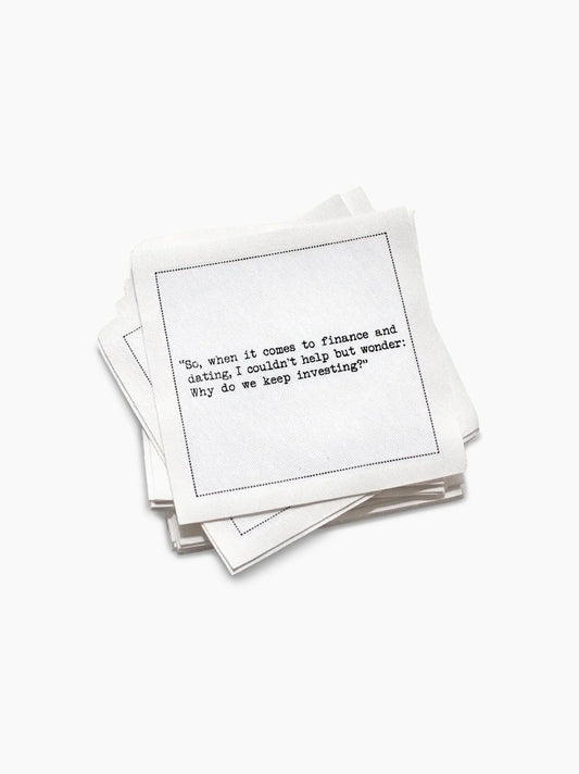 Carrie Bradshaw Quotes Cocktail Napkins