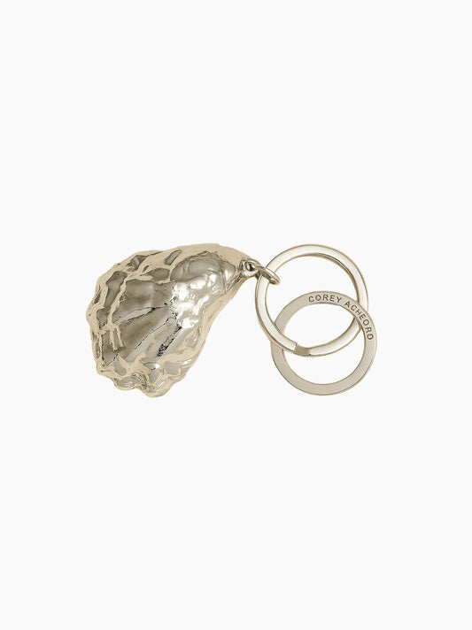 Silver Oyster Keyring