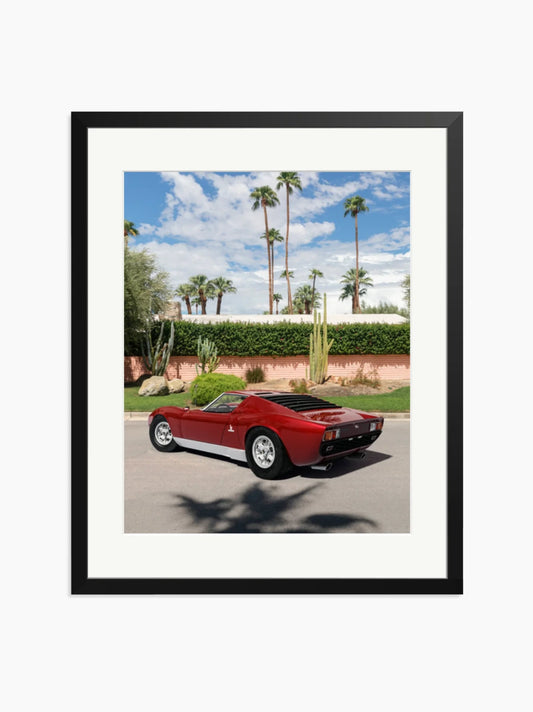 Lamborghini Miura in Palm Springs Art Print