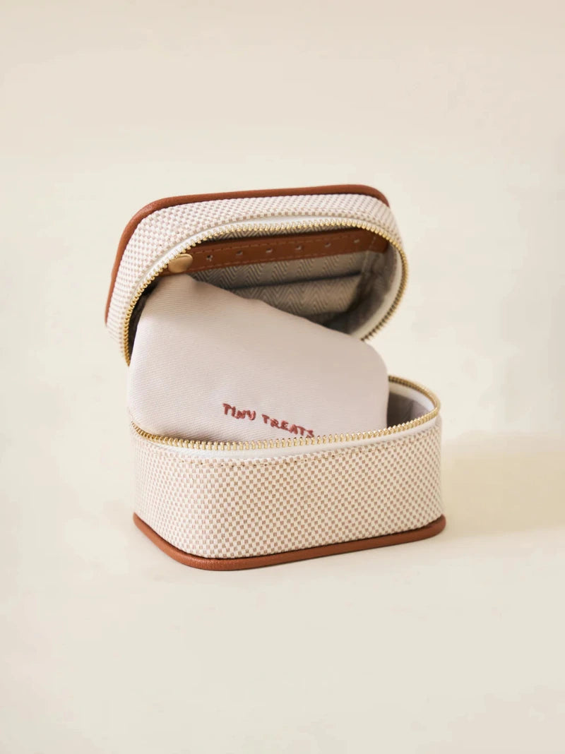 Mini Beige Jewellery Case