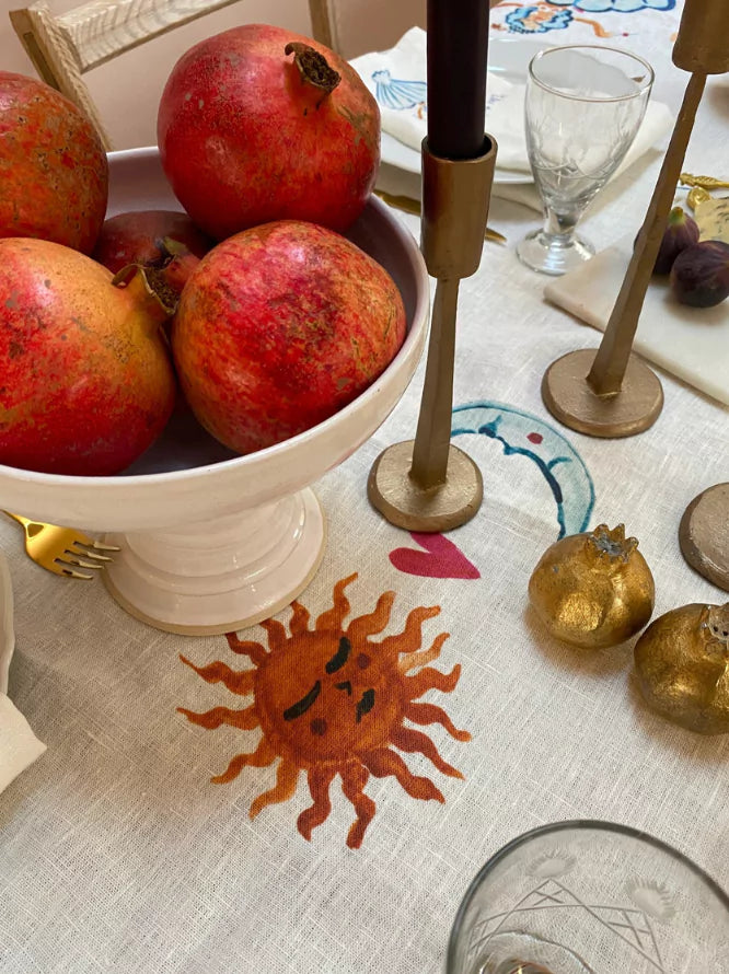 Classic Illustrated Tablecloth