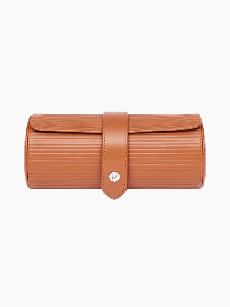 Nova Leather Three-Piece Watch Roll