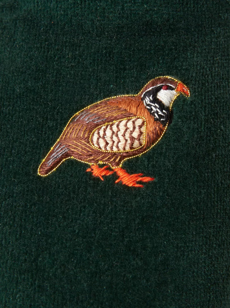 Velvet Partridge Slippers