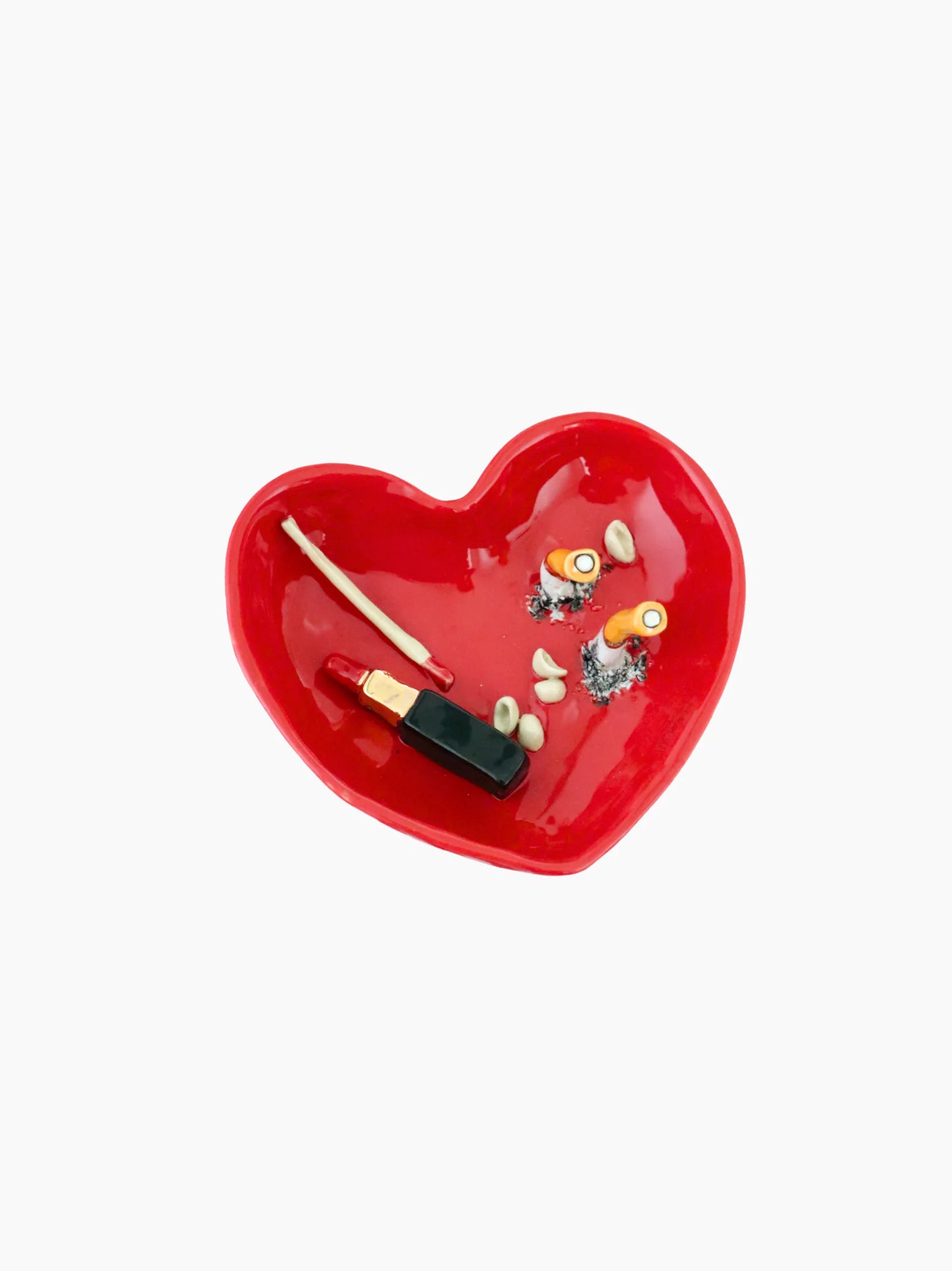 Lipstick Heart Ashtray