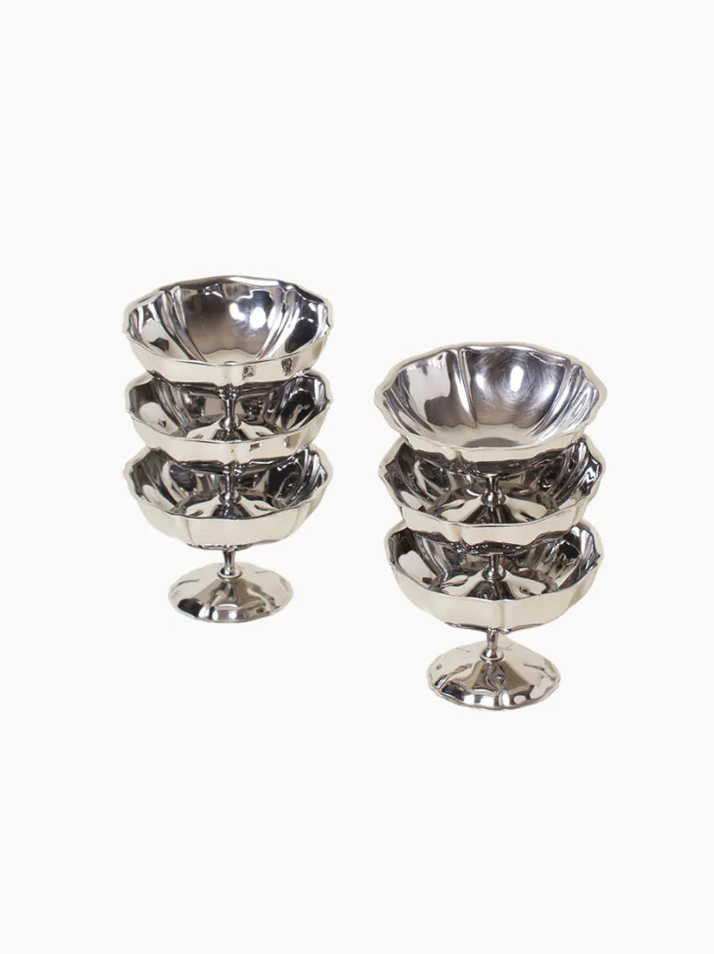 Vintage Silver Coupes Set of 6 | The Go-To