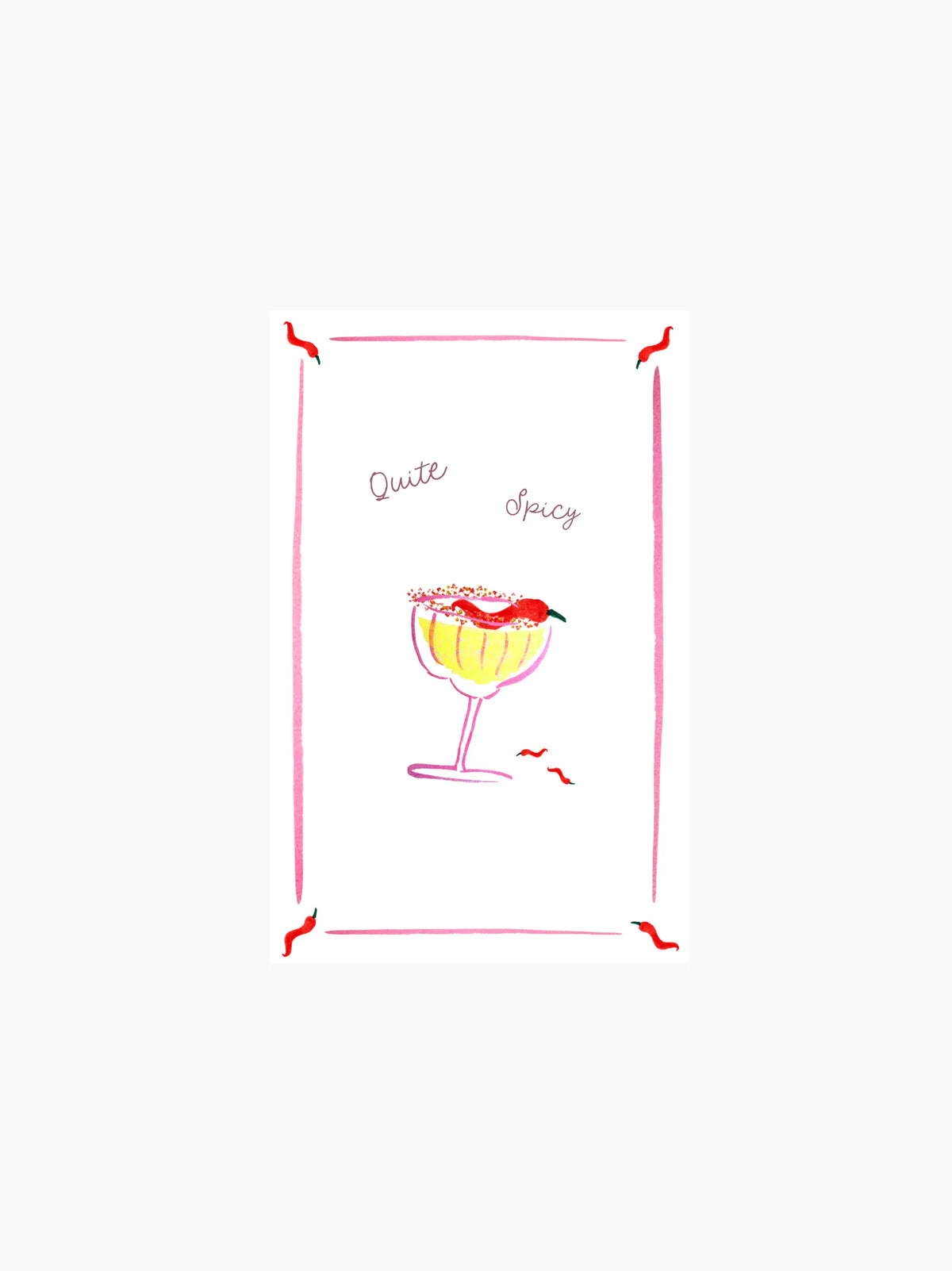 Quite Spicy Picante Linen Tea Towel