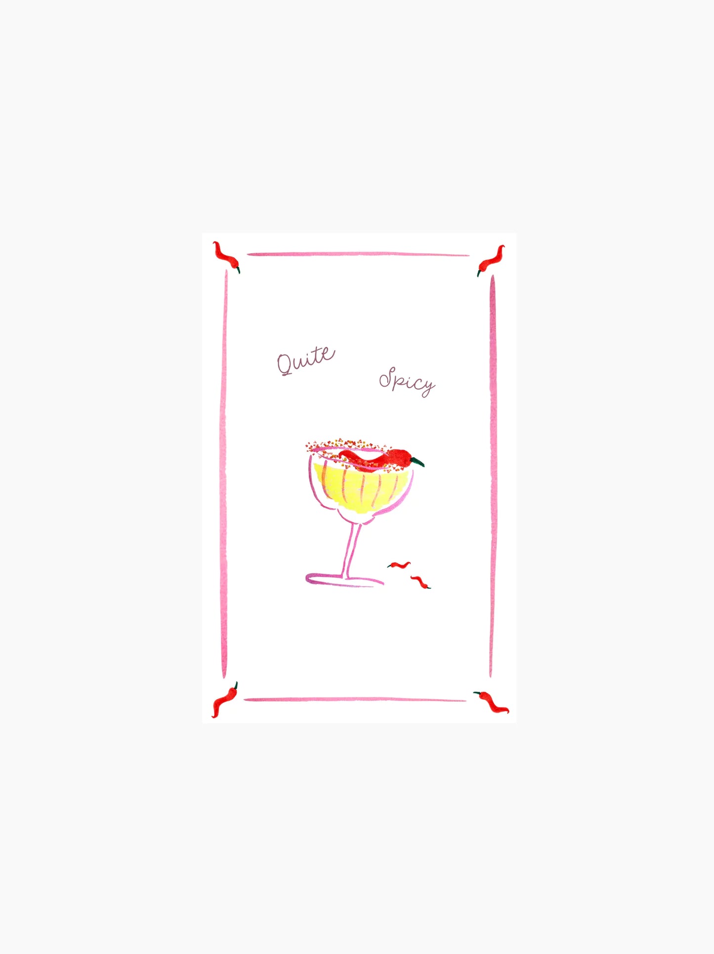 Quite Spicy Picante Linen Tea Towel