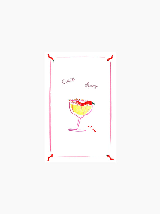 Quite Spicy Picante Linen Tea Towel
