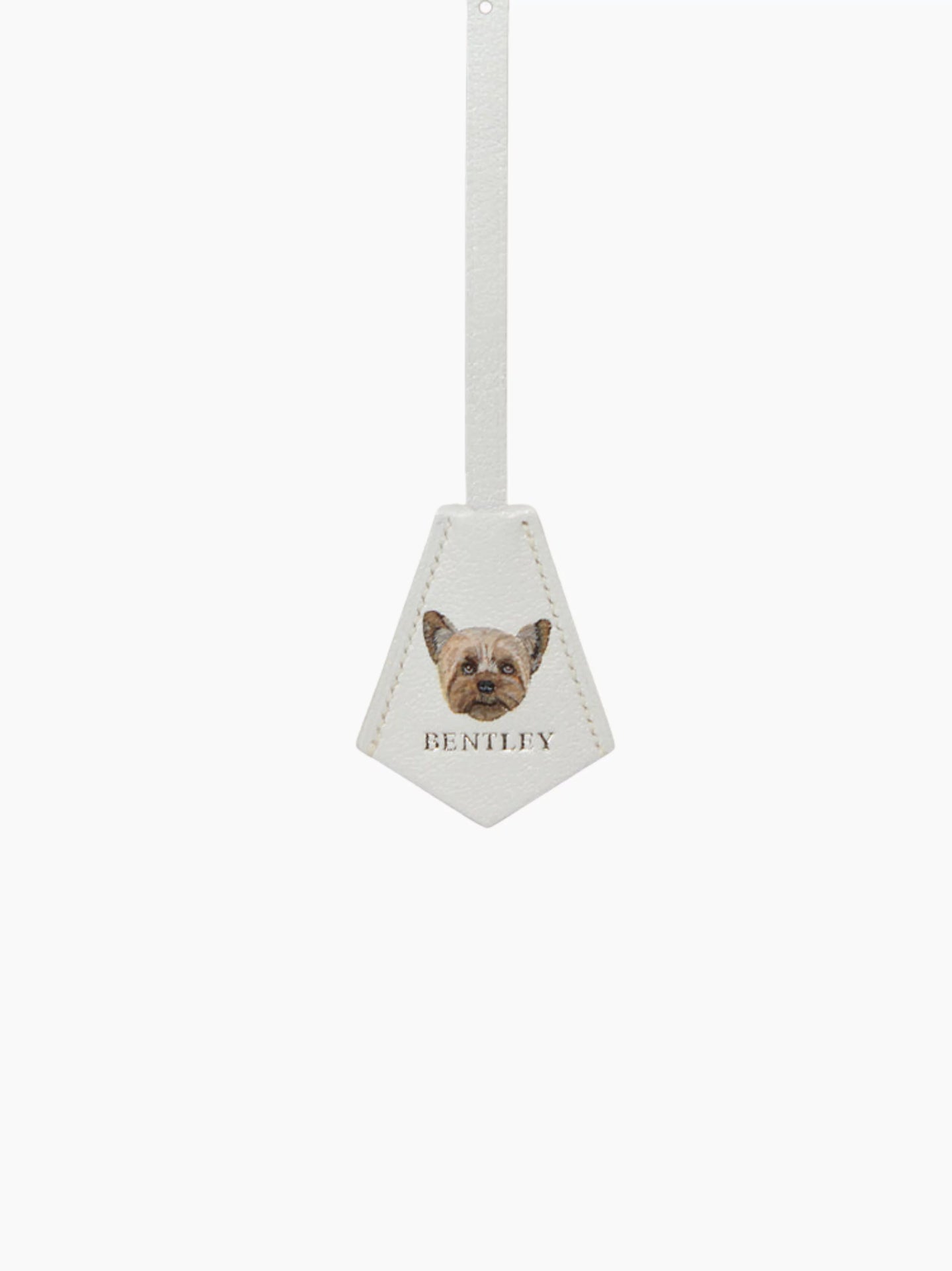 White Leather Pet Charm