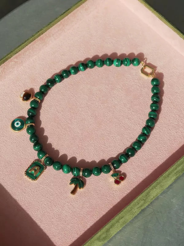 Cherry Gold Cut-Out Charm