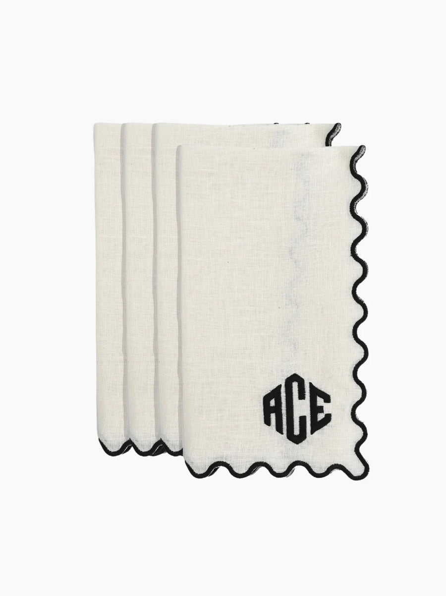 Personalised Dinner Napkins Set