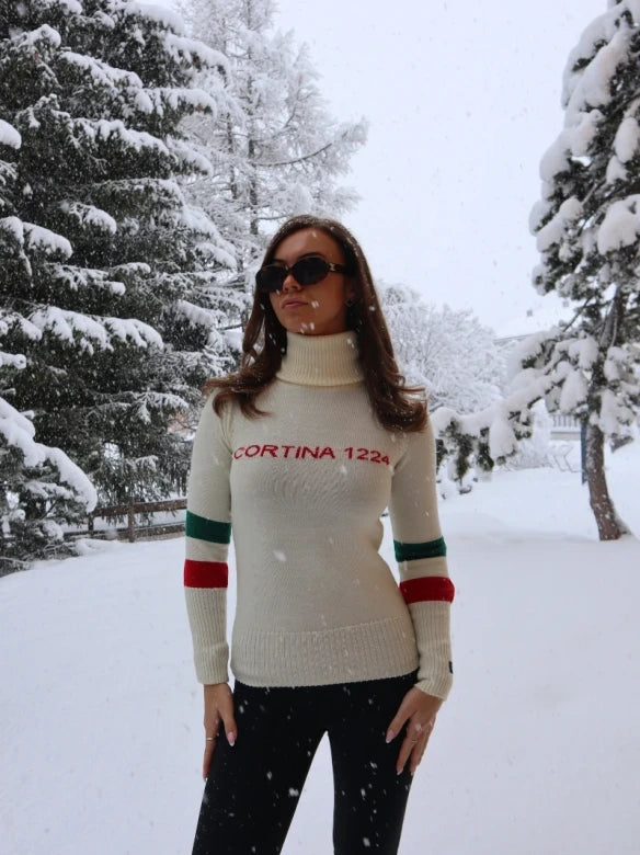 Cortina White Knitted Jumper