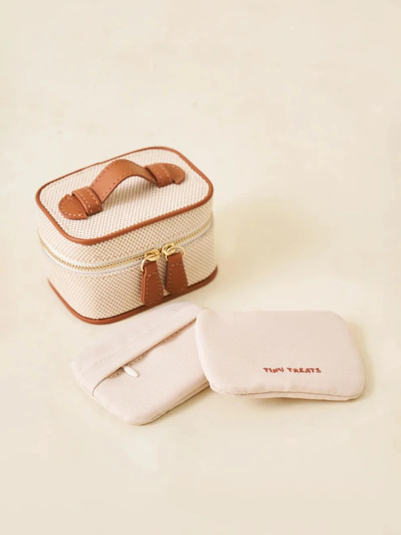 Mini Beige Jewellery Case