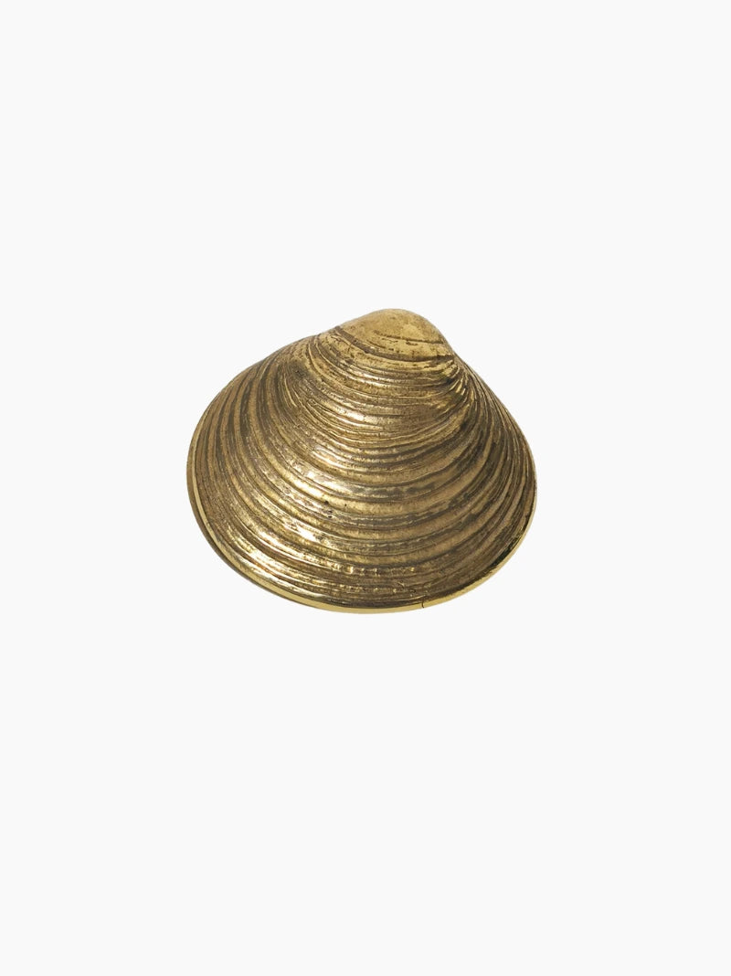 Vintage Shell Brass Box