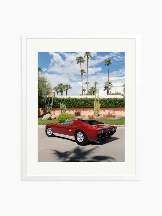 Lamborghini Miura in Palm Springs Art Print