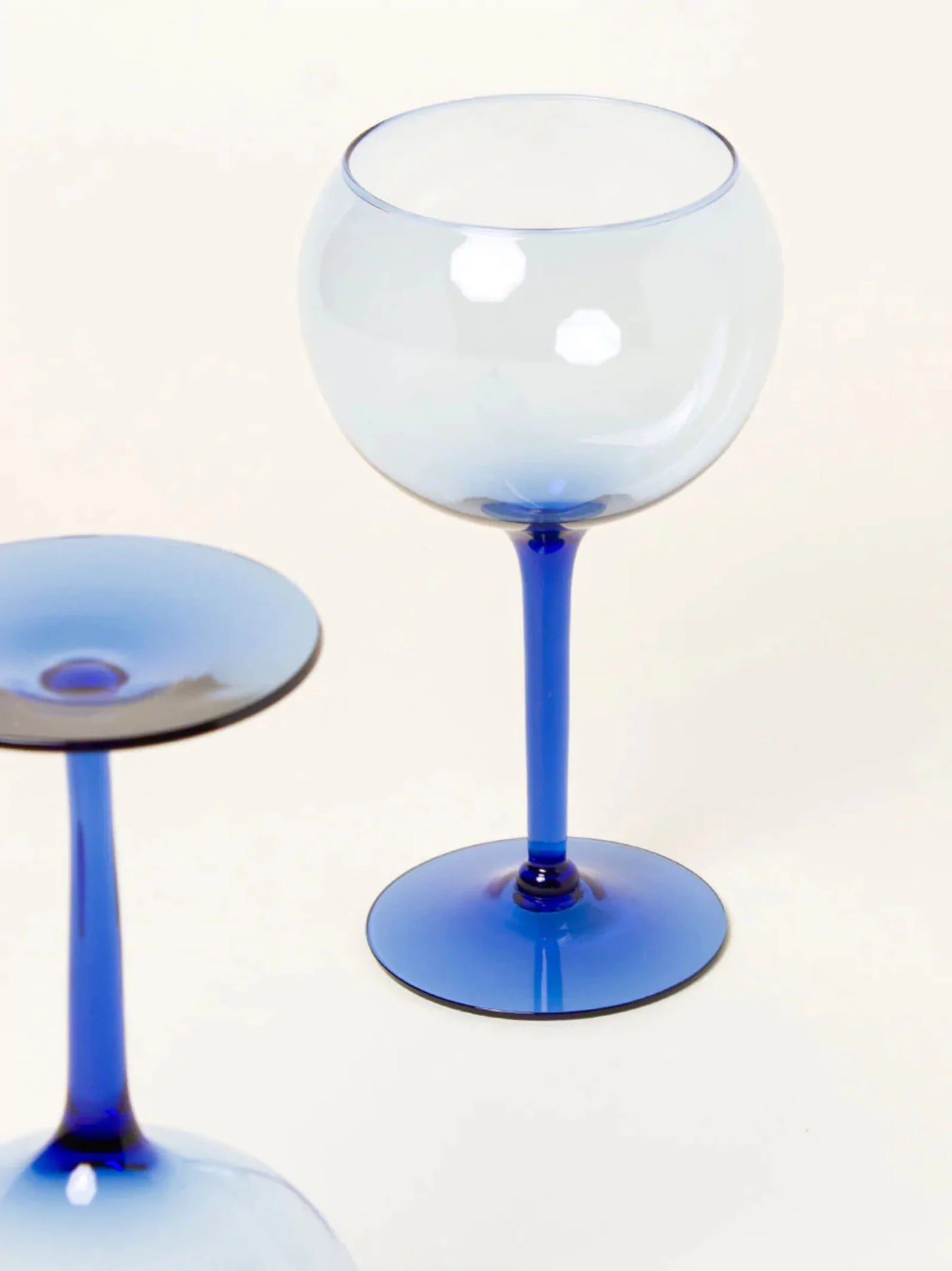 Blue Wine Glasses Set of 2