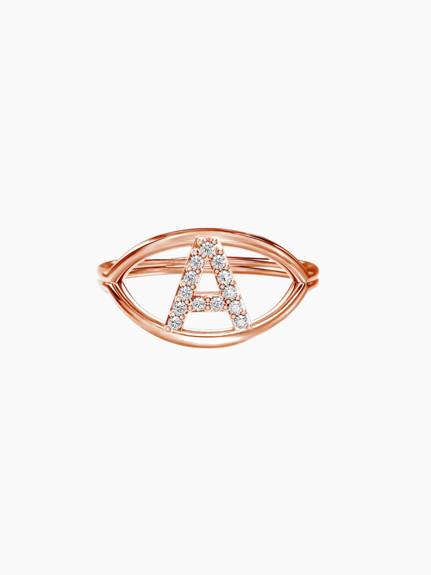 Gold Letter Ring