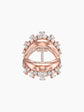 Gold Diamond Letter Bastet Ring