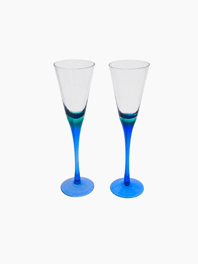 Vintage Champagne Flutes