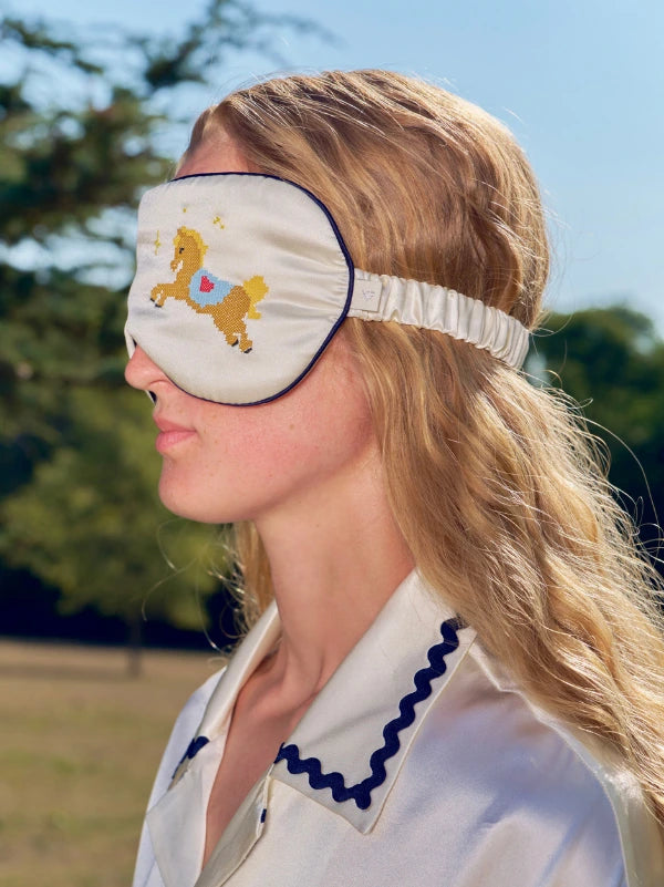 Lucky Pony Silk Sleeping Eye Mask