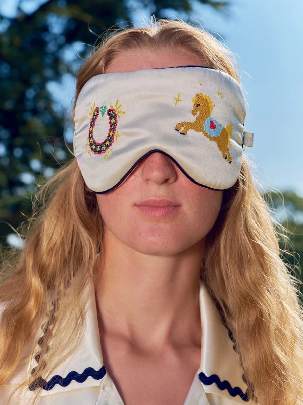 Lucky Pony Silk Sleeping Eye Mask