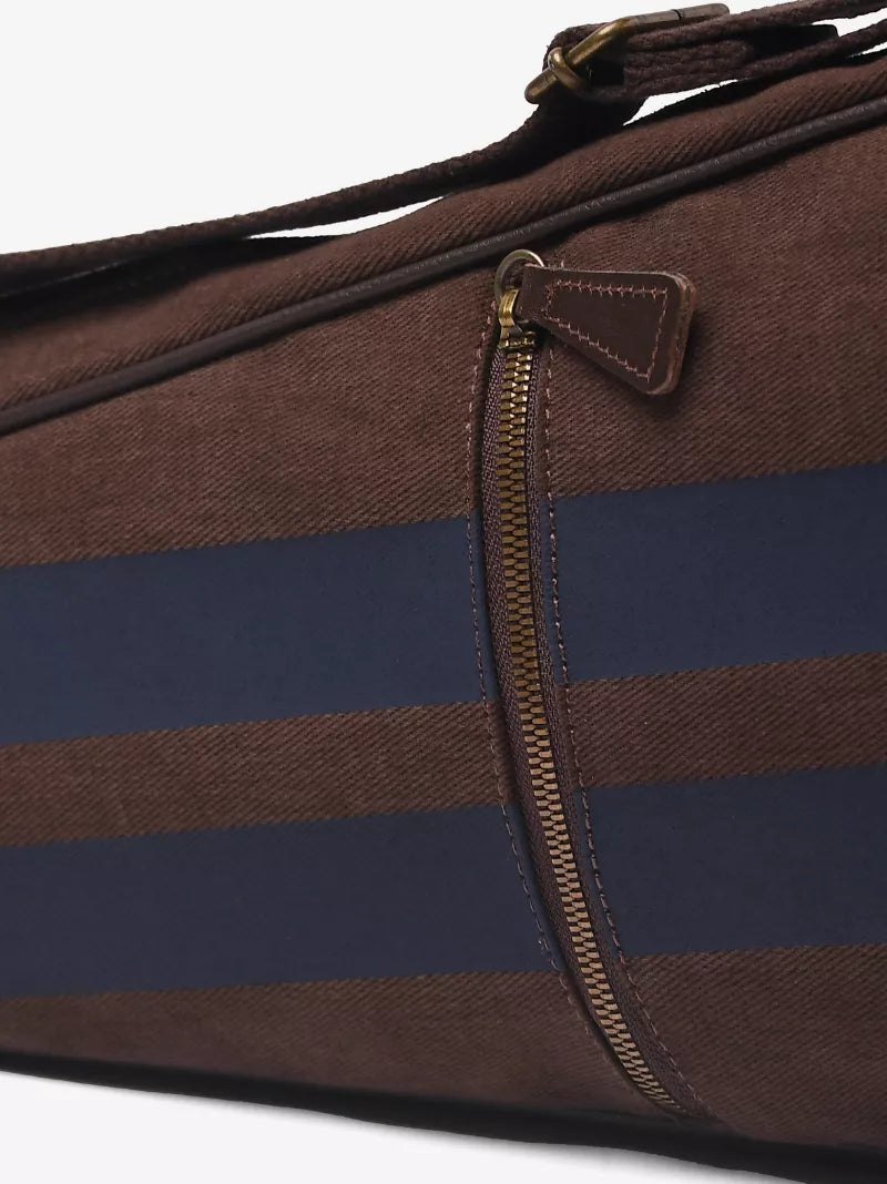 Chocolate Striped Tennis Racket Case