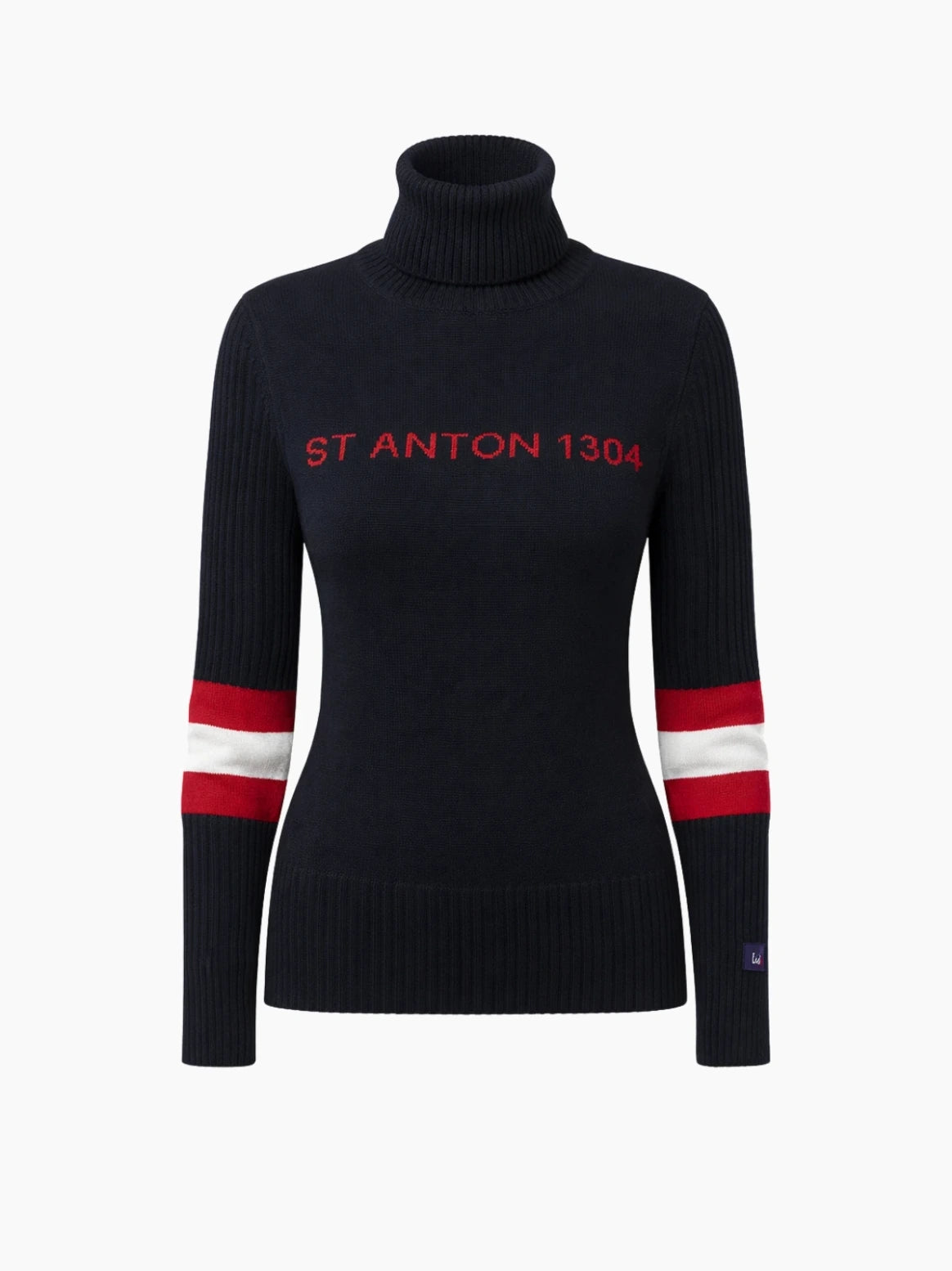 St Anton Black Knitted Jumper