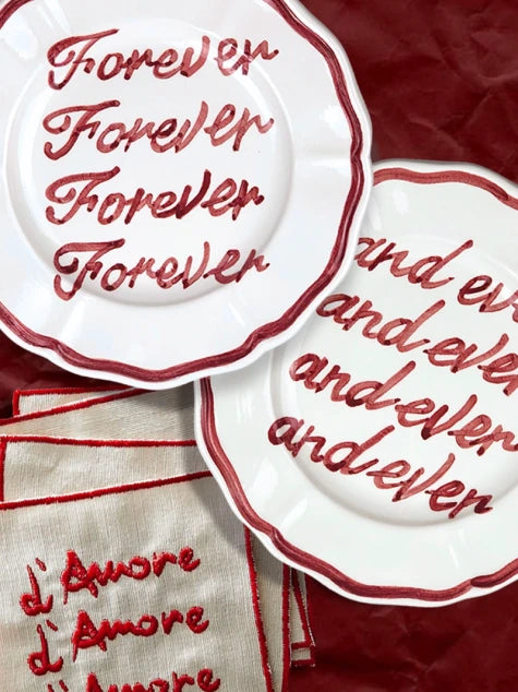 Forever and Ever Plate Set of 2