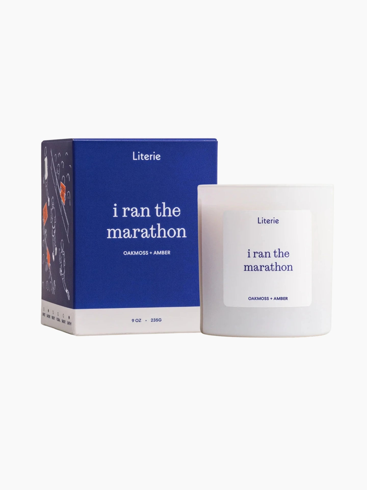 I Ran The Marathon Candle