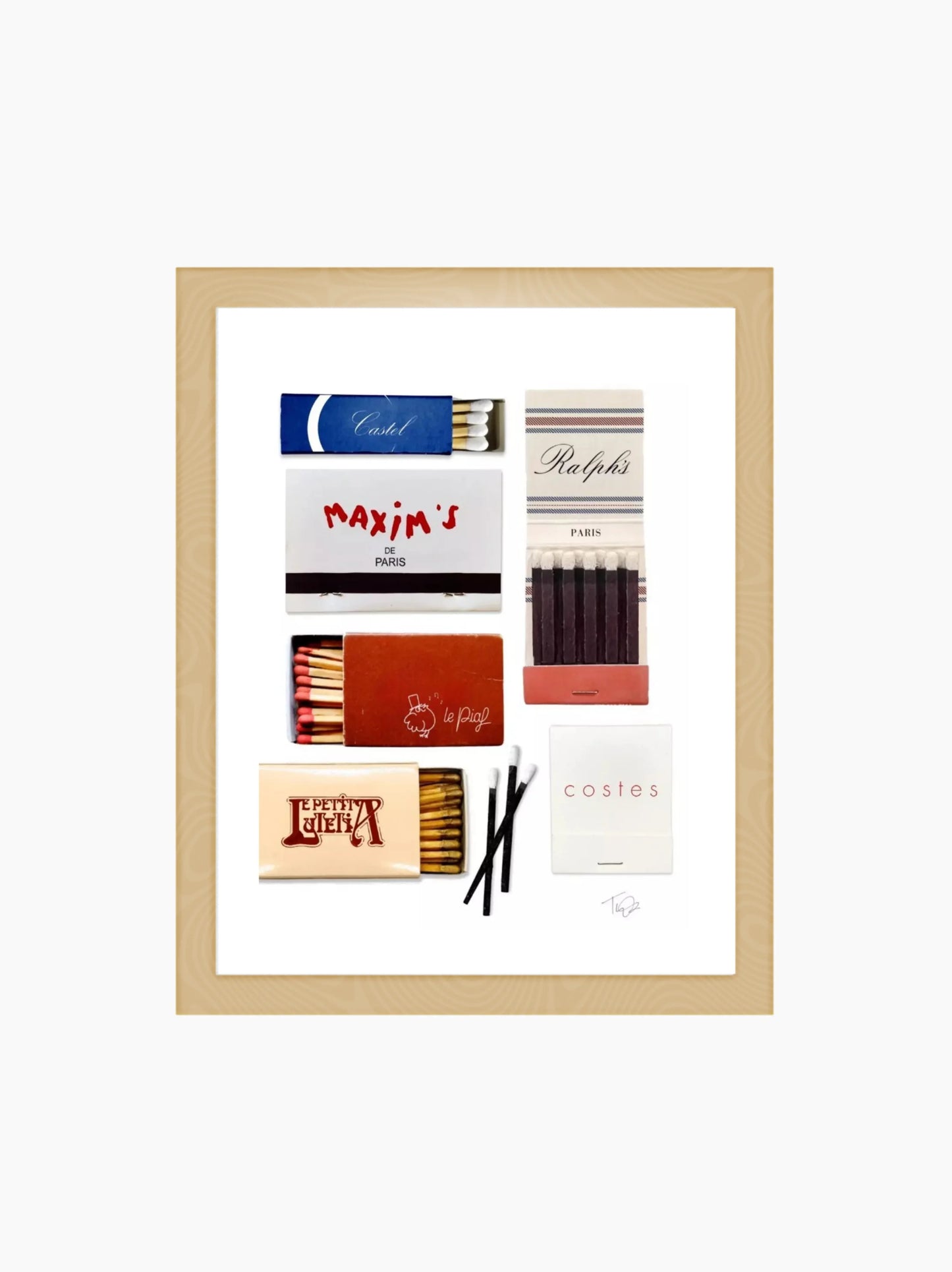 Paris Matchbook Print
