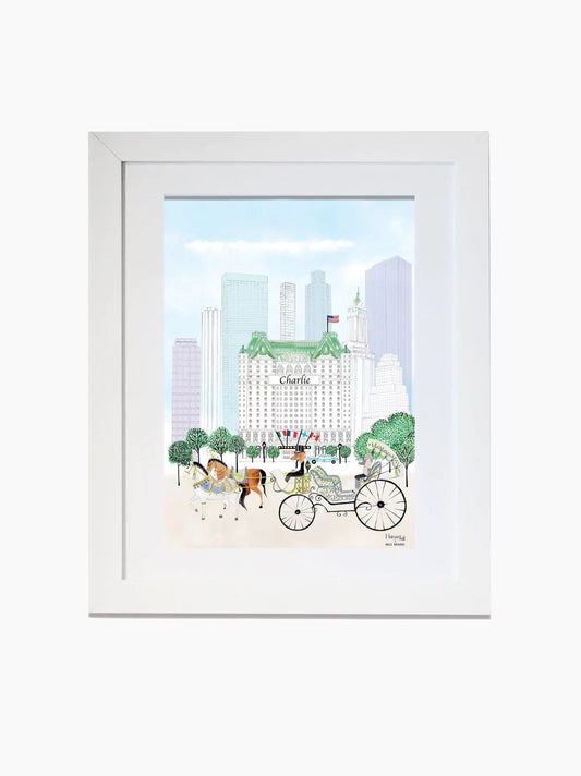Personalised Carriage of Central Park Kids Art Print