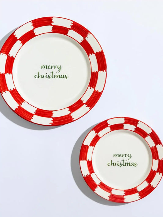 Merry Christmas Plate Set of 2