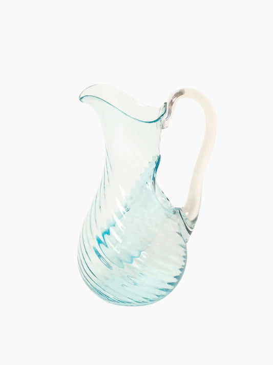 Blue Pitcher With Ice-Catch