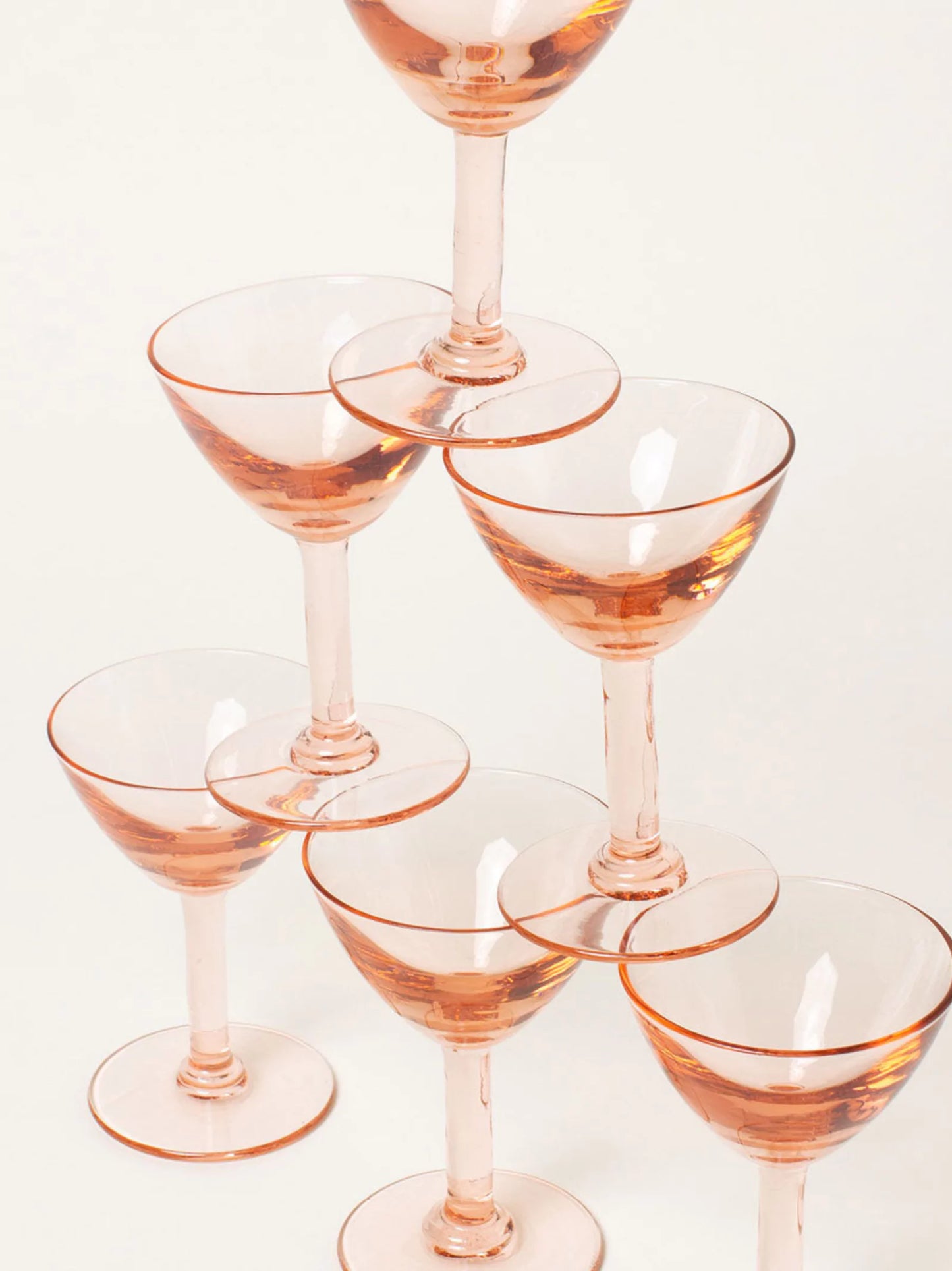 Peach Liquor Glasses Set of 6