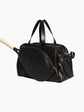 Black Woven Leather Racket Bag