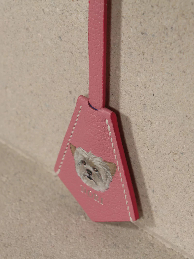 Pink Leather Pet Charm