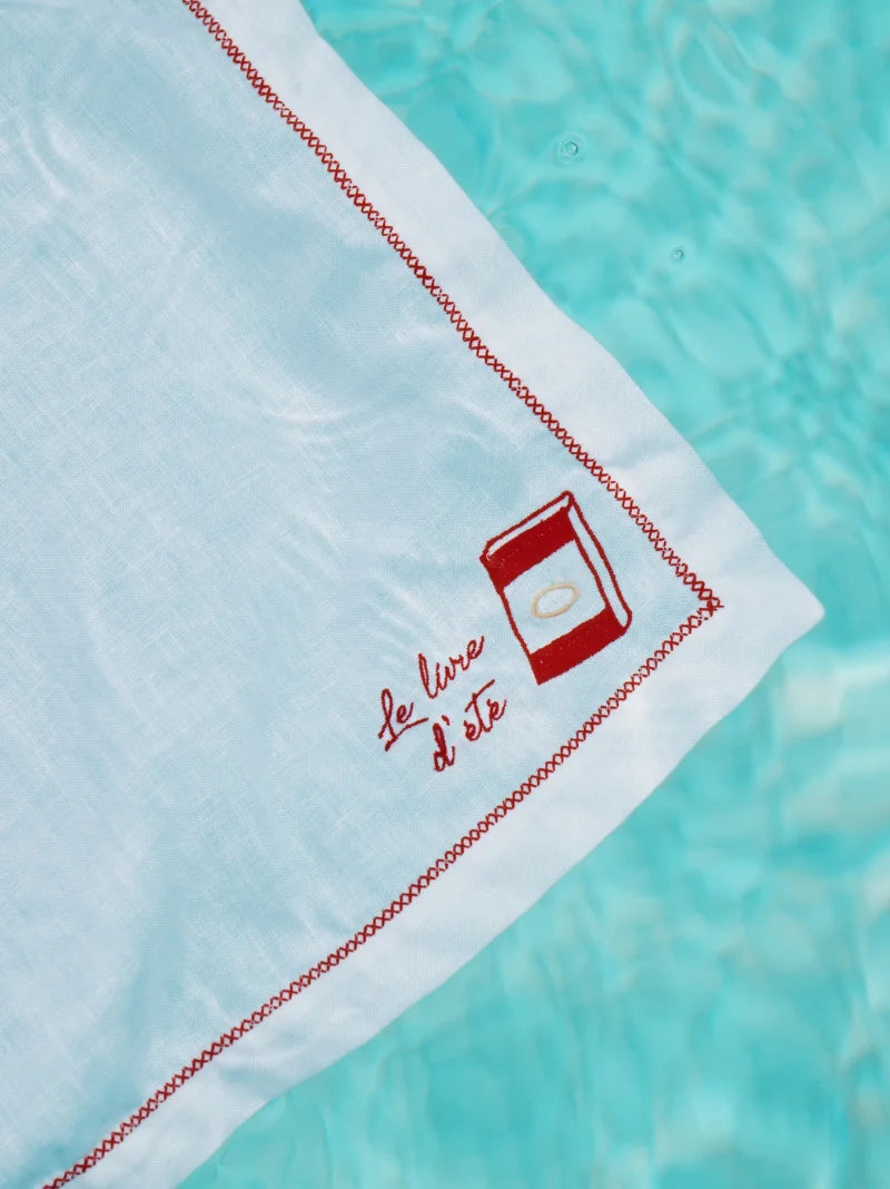 Le Livre D'été The Summer Book Linen Napkin