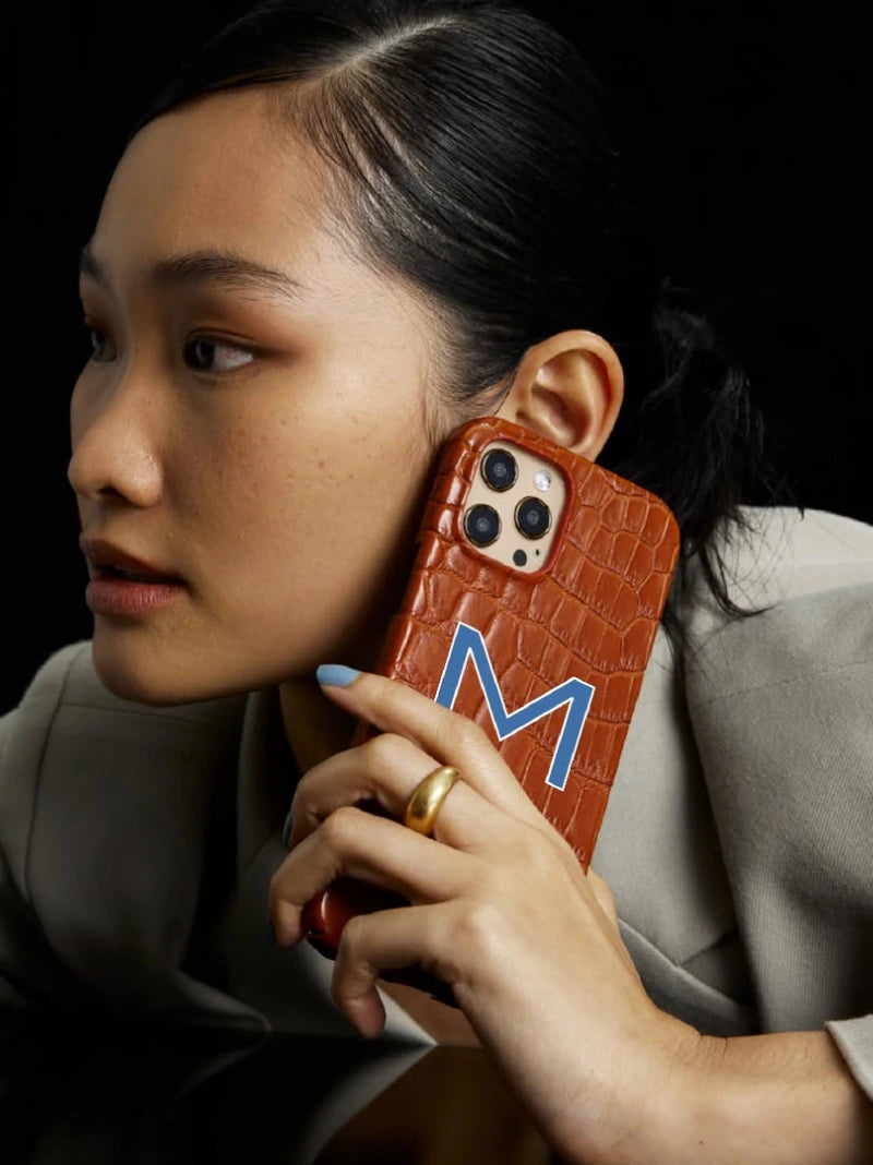 Tan Brown Crocodile iPhone Case