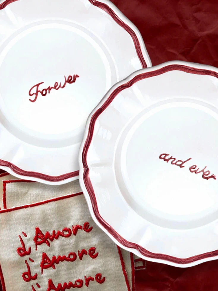 Forever and Ever Plate Set of 2