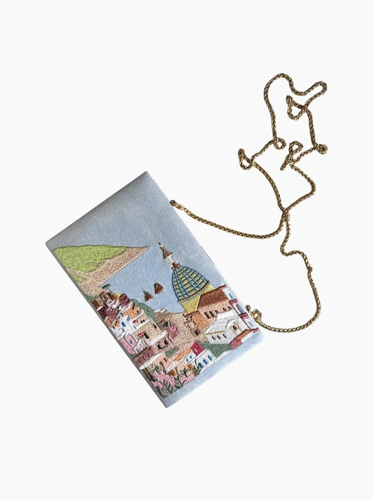 Amalfi Embroidered Clutch