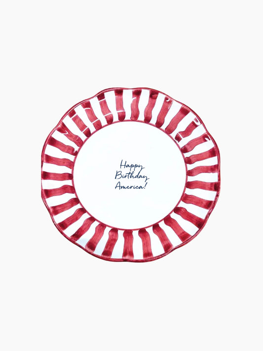 Happy Birthday America Plates Set of 6