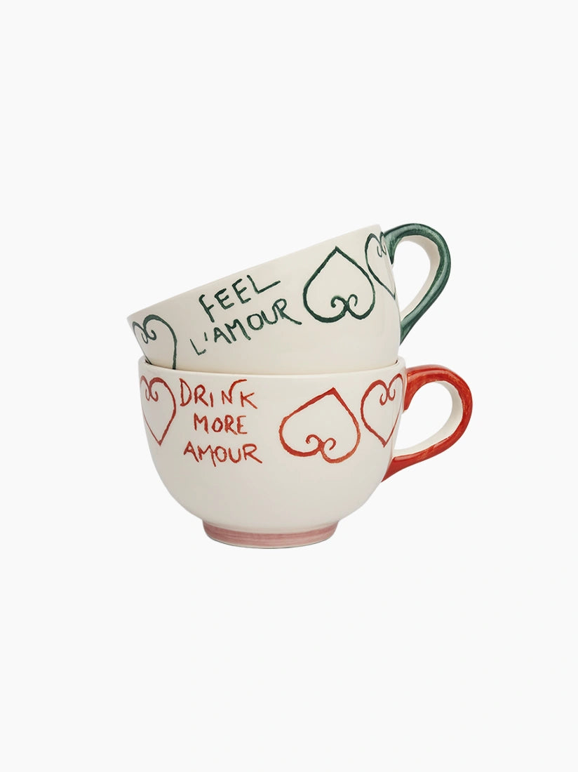 L'Amour Mugs Set of 2