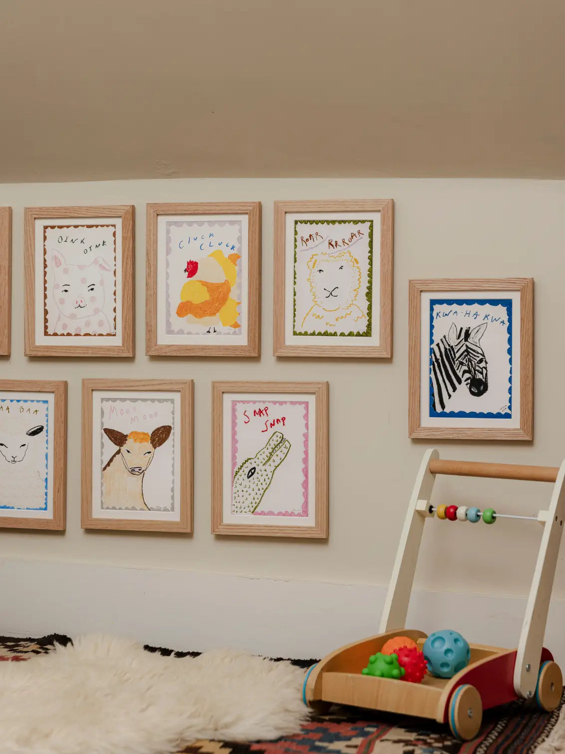 Baby Animal Art Prints Set of 9